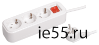 Удлинитель У03В 3 места 2Р+РЕ/1.5 метра 3х1мм2 16А/250В CLASSIC IEK