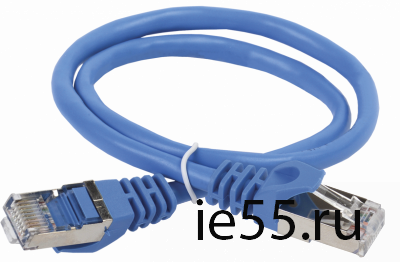 ITK Коммутационный шнур (патч-корд), кат.5Е FTP, 2м, синий