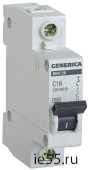 Автоматический выключатель ВА47-29 1Р 6А 4,5кА х-ка С GENERICA