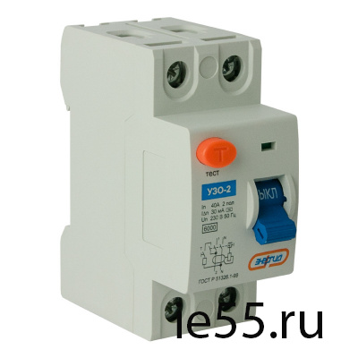 УЗО-2  2Р 40А 30 mA ЭНЕРГИЯ