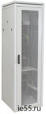 ITK Шкаф сетевой 19" LINEA N 18U 600х600 мм перфорированная передняя дверь серый