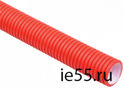 Труба гофр. двустенная ПНД d=40мм красная (50м) IEK