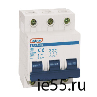 Автоматический выключатель  3P 20A   ВА 47-63  ЭНЕРГИЯ