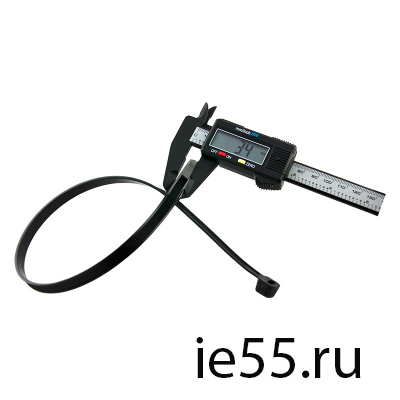 Стяжка пластиковая(хомут нейлоновый) 300х3,4 мм  черный уп. 100 шт ЭНЕРГИЯ