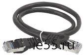 ITK Коммутационный шнур (патч-корд), кат.5Е FTP, 0,5м, черный