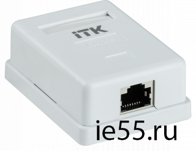 ITK Настенная инф. розетка RJ45 кат. 5E FTP 1-порт