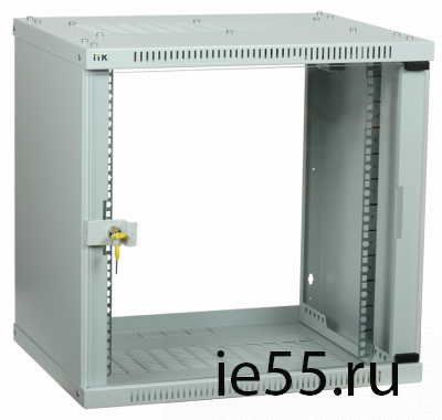 ITK Шкаф LINEA WE 9U 600x600мм дверь стекло серый