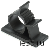 Клипса самоклеящаяся КС-15 черная (24шт) IEK