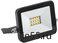 Прожектор СДО 06-10 светодиодный черный IP65 6500 K IEK