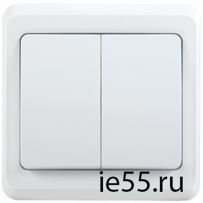 ВС10-2-0-ВБ Выключатель 2 кл 10А ВЕГА (белый) IEK