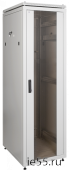 ITK Шкаф сетевой 19" LINEA N 38U 600х600 мм стеклянная передняя дверь, задняя металлическая серый