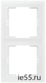 РВ-2-ББ Рамка 2 мест. верт. BOLERO белый IEK